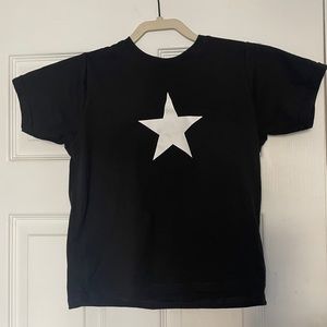 Romantic blue baby tee